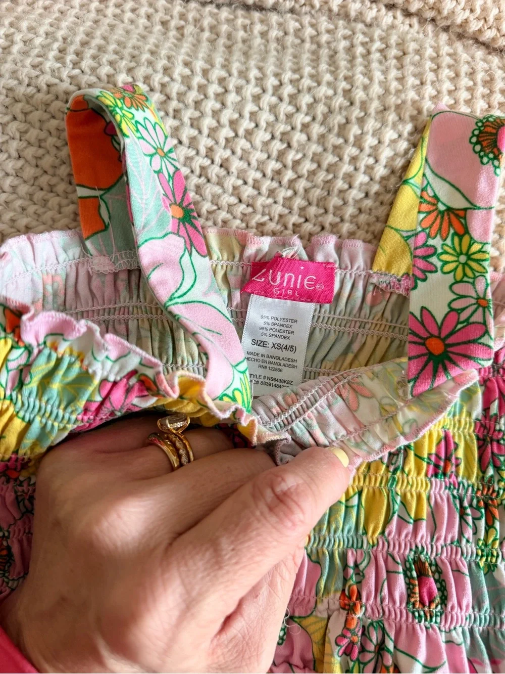 🌸 Zunie Girl Floral Smocked Dress | 4/5 | EUC